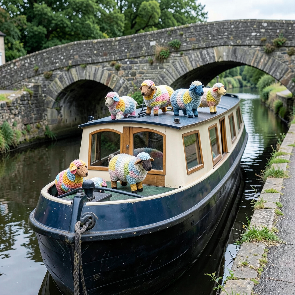 Skipton Sheep Trail auction funds accessible canal boat charity's 37 years